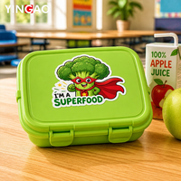 Autocollants personnalisés pour tableau de récompenses des enfants difficiles à nourrir, en vinyle découpé, motifs de légumes de dessins animés, imperméables, pour boîte à lunch et bento pour enfants