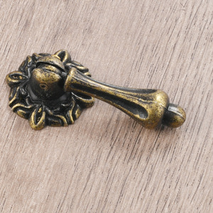 European Style Zinc Alloy Cabinet Door Handle Lever Single Hole Antique Bronze Durable Furniture Handle - Product Image 4