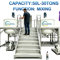 Cuve de mélange HUAJIE en PP pour la fabrication de détergent liquide, eau de Javel et nettoyant WC – Réservoir mélangeur en polypropylène anticorrosion