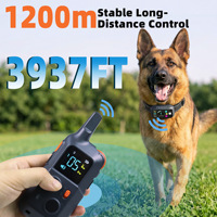 Ferngesteuerter Hundetrainer Anti-Bell-Gerät 100m Effektive Reichweite Kann Mehrere Hunde Kontrollieren IP67 Wasserdicht Wiederaufladbar Kunststoff