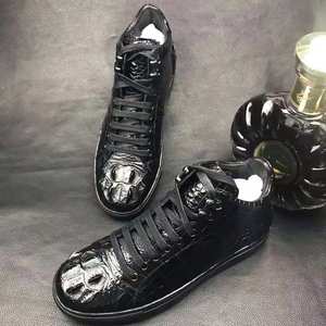 Chaussures italiennes haut de gamme pour hommes en cuir de crocodile véritable, style baskets et bottes de skateboard, avec construction Goodyear, bottes de marche de luxe - Product Image 3