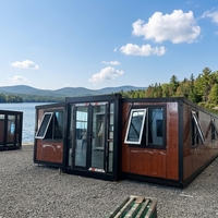 Maisons conteneurs extensibles et pliables de 20, 30 et 40 pieds, maisons préfabriquées, maisons modulaires préfabriquées en acier mobiles