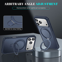 Coques de Téléphone Personnalisées Vente en Gros de Luxe en PC et TPU, Étui Armure Magnétique avec Anneau Support pour iPhone 17 16 15 Pro Max