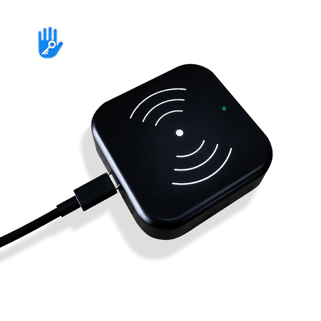 Hot Sale Microchip NFC Reader Writer Type C USB Wireless Charger Access Control 13.56MHz IC Card Encoder ABS Material