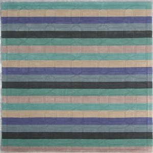 Tapis tissé à la main moderne en laine, tapis simple et magnifique - Product Image 1