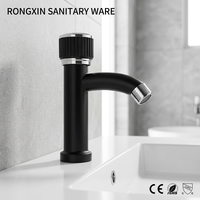 Robinet de lavabo moderne en plastique à montage sur comptoir, raccord fileté 1/2, à trou unique, avec cartouche céramique, pour eau froide