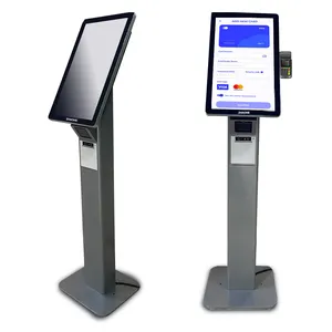 21,5 Zoll OEM & ODM weißer Selbstbedienung kiosk Dual-Screen-Porträt-oder Landschafts-Touchscreen-Informations kiosk mit Kamera