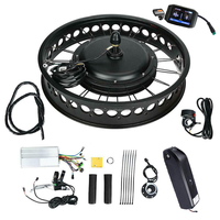 Prix usine 48v 2000w 1000w Kit de moteur à courant continu 26 "* 4.0 Kit de moteur de vélo électrique à gros pneus Hailong Option de batterie 72v vélo électrique