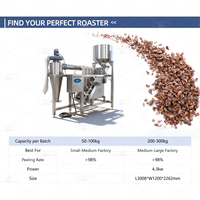Machine à éplucher les fèves de cacao de haute qualité pour usage industriel LST, machine à cacao automatique pour cacahuètes, machine à éplucher la peau rouge pour les fèves de cacao