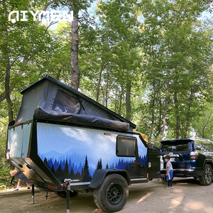 Sang trọng Mini 4x4 Caravan sợi thủy tinh RV cho đường bộ cắm trại off-road cuộc phiêu lưu giải trí ngoài trời du lịch Trailer - Product Image 3