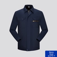 Ensemble de vêtements de travail antistatiques en coton personnalisable avec logo, durable, épais, à manches longues, pour hommes, réfléchissant, uniforme printemps/automne