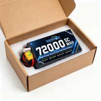 Batería de Litio Recargable Semisólida YKX 6S 22.2V 72000mAh 300Wh/kg, Duradera, con Cátodo LCO y 800 Ciclos para Drones