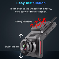 Mini Cámara para Coche 4G Inteligente con SIM LTE, DVR Dual, Cámara en la Nube 1080p Delantera y Trasera con Wifi, GPS y Lentes Dobles