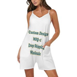 Tuta con Bretelle Personalizzabile Esclusiva, Vestibilità Ampia, con Doppie Tasche, Stampa su Richiesta Puakenikeni Lei, Tuta Intera da <span class=keywords><strong>Donna</strong></span> - Product Image 5