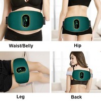 Ceinture de massage intelligente à vibration cyclique à double roue motrice sans fil multifonctionnelle portable Ceinture de massage pour la taille et l'abdomen