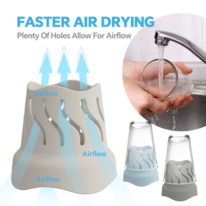 New chai nước khô giá Silicone nhanh hơn khô giá cho Rượu Thủy Tinh túi nhựa Cốc Cốc du lịch cốc chai thoát nước giá - Product Image 2