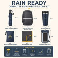 Ensemble de bienvenue pour employés, prêt pour la pluie, avec logo personnalisé, cadeaux d'entreprise, produits promotionnels, fournisseur OEM ODM