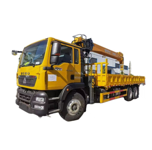 Grue télescopique hydraulique Sinotruk Howo 10 tonnes 12 tonnes pour camion, grue à bras articulé de Chine - Product Image 1