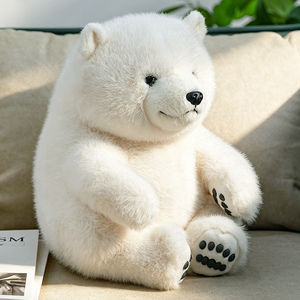 Orso Polare Bianco Morbido e Carino da 15CM, Peluche di Alta Qualità, Regalo per Bambini, Decorazione da Scrivania, Regalo di Compleanno - Product Image 2