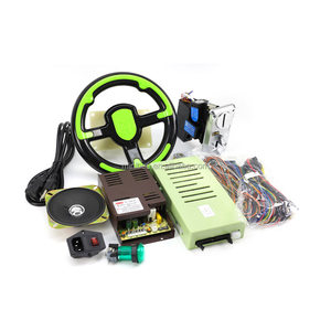 Máquina de Juegos de Simulación de Carreras que Funciona con Monedas, con Volante de Metal, Simulador de Carreras de Madera para Entretenimiento - Product Image 6