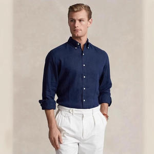 <span class=keywords><strong>Camicia</strong></span> tropicale all'ingrosso per la stagione autunnale da <span class=keywords><strong>uomo</strong></span> manica lunga Casual per Polo con Logo ricamato - Product Image 2