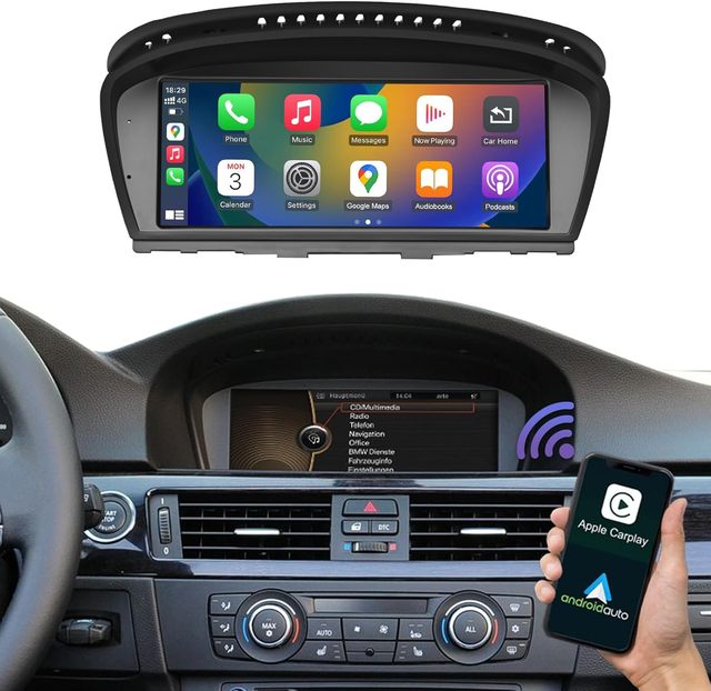Wireless Apple CarPlay Linux Car Multimedia Touch Screen for BMW 5 3 Series E60 E61 E62 E63 E90 E91 E92 E93 CCC CIC System