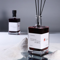 Coffret cadeau d'aromathérapie en rotin sans feu de grande capacité Parfum d'huile haut de gamme pour les décorations de chambre d'hôtel Disposition des lieux