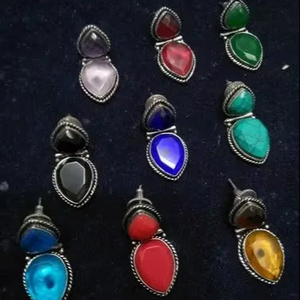 Boho Oxidized <b>Silver</b> <b>Earrings</b> | Indian Antique Jewelry | OEM/ODM Wholesale <b>Womens</b> <b>Earring</b> Supplier - Product Image 1