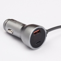 Chargeur de voiture avec câble d'alimentation DC 5,5 mm pour Starlink Mini, chargeur rapide QC 3.0 PD 20W avec cordon d'alimentation DC 5,5 2,1 pour Starlink V4