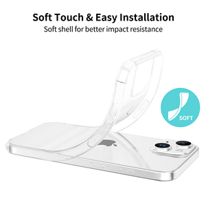 Đầy đủ điện thoại trong suốt trường hợp đối với <span class=keywords><strong>iPhone</strong></span> 15 14 13 12 11x8 7 cộng với Đối với <span class=keywords><strong>iPhone</strong></span> 15 Series rõ ràng trường hợp cover quay lại - Product Image 3