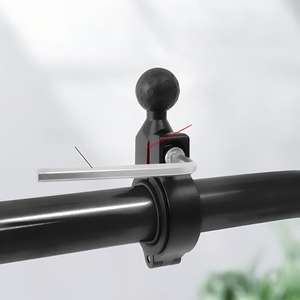 Support de guidon flexible en alliage d'aluminium étanche avec pince de fixation pour tube 17mm/25mm, compatible avec la boule TPU de 1'' de type B RAM Mount, noir - Product Image 3