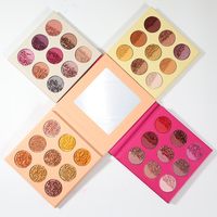OCHAIN – Palette d'ombres à paupières 9 couleurs, personnalisable, nouveau, Logo, fabricant végétalien