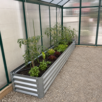 Bacs de Jardin Surélevés en Métal Personnalisés par le Fabricant, Kit de Jardinière Galvanisée pour Légumes, Vente en Gros OEM ODM
