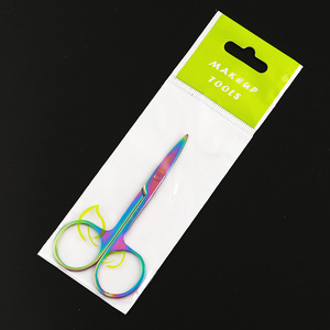 Microtijeras de acero inoxidable para manicura, cabezal recto y curvado profesional - Product Image 6