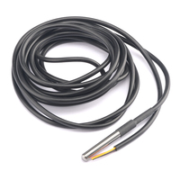 0.5M/1M/2M/2.5M/3M DS18B20 DS18S20 NTC 10K 1% 3950 Tahan Air Digital Sensor Suhu Probe Kabel Termal Termistor NTC