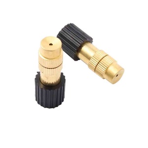 6 MM Adjustable Brass Misting Nozzles Humidification Cooling Landscaping Sprayer Garden Irrigation System Atomization Nozzle - Product Image 1