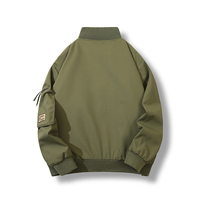 Nouvelle veste bomber formelle pour homme en toile coupe-vent anti-UV, tendance, personnalisable, polyvalente, décontractée, ample, vêtement d'extérieur