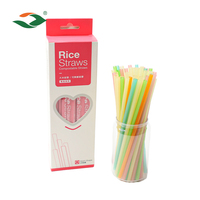 Pailles à boire en riz écologiques 100% biodégradables compostables emballées en vrac