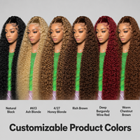 Perruques Lace Front Cheveux Humains Ondulés Profonds 30 Pouces, Densité 180%, Bouclées Effet Mouillé, Pré-Pluckées, Sans Mélange Synthétique, Sans Enchevêtrement, Sans Perte de Cheveux