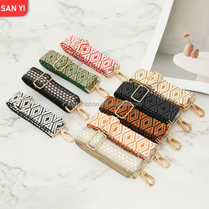 <span class=keywords><strong>Jacquard</strong></span> de haute qualité en polyester 100% à vente chaude avec sangle à boucle matérielle pour sac pour femme - Product Image 6