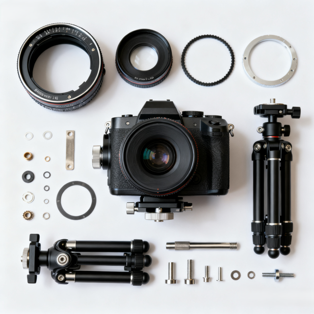 High Quality CNC Machining Service Cold Shoe Mount Pure Mechanical Fixation DSLR Camera Parts Customization Camera Accessories