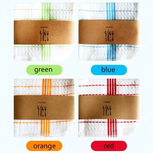Bông Sợi Nhuộm Món Ăn Vải Hộ Gia Đình Nhà Bếp Rags, Bông Nhà Bếp Khăn Set 4Pcs Hỗn Hợp Màu Sắc Gói Máy Rửa Chén An Toàn - Product Image 6