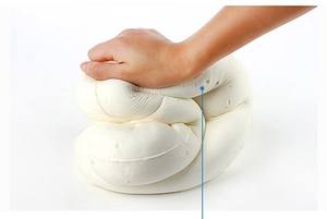 Hot Selling Customized Portable <b>U</b>-<b>Shaped</b> Knitted Memory Foam Travel <b>Pillow</b> for Airplane Use - Product Image 4