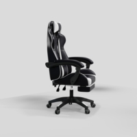 Chaises de jeu inclinables blanches et noires de haute qualité, meubles de bureau