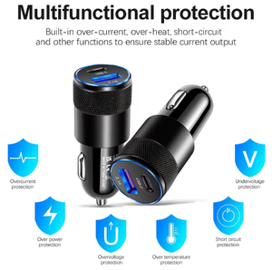 PD <span class=keywords><strong>USB</strong></span>-<span class=keywords><strong>C</strong></span> Auto-Ladegerät Schnellladung Einzelanschluss Typ-<span class=keywords><strong>C</strong></span> Zigarettenanzünder-Netzadapter für iPhone 16/15/14 Pro - Product Image 4