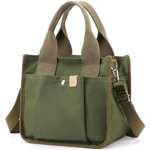 Bolsa de Lona de Alta Calidad con Múltiples Bolsillos, Bolso de Mano para Mujer, Estilo Casual, para Viaje, con Correa de Hombro, Muestra Gratis - Product Image 3