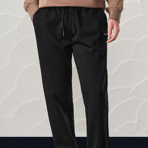 <span class=keywords><strong>Pantalon</strong></span> de survêtement pour homme 2026, brodé et à empiècements, design premium à fentes, confortable, chaud et décontracté - Product Image 4