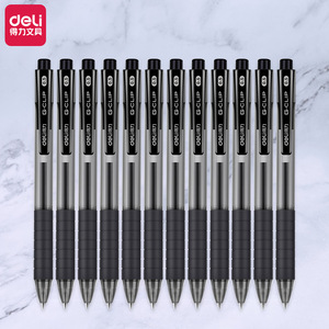Deli Ballpoint Pen 0.5mm Black Refill Durable Office Writing Tool - Product Image 1