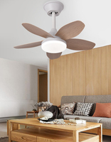 Ventilateur de plafond LED moderne avec lumière et télécommande, moteur DC silencieux, 3 couleurs changeantes, ventilateur de plafond décoratif pour chambre à coucher
