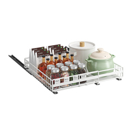 OWNSWING Tiroir coulissant sous évier Organisateur de cuisine Support polyvalent pour évier Support de rangement pour pots à épices